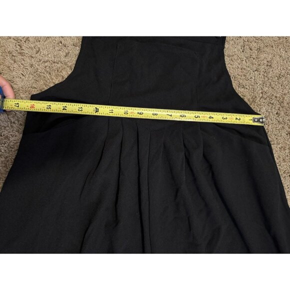 HALARA Black Overalls Adjustable Strap Teacher Casual Preppy Minion Lagenlook S - Picture 6 of 9